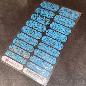 Jamberry Nail Wraps — TURQUOISE Full Sheet $5